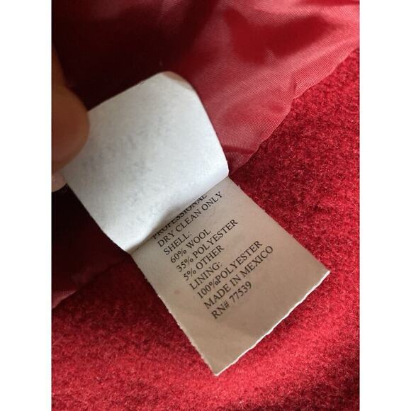 Stephanie Mathews Vintage Long Wool Coat Black Single Breasted, size 3X - Picture 14 of 16